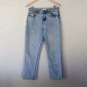 Bohme Georgia Straight Leg Jeans Light Wash High Rise 27